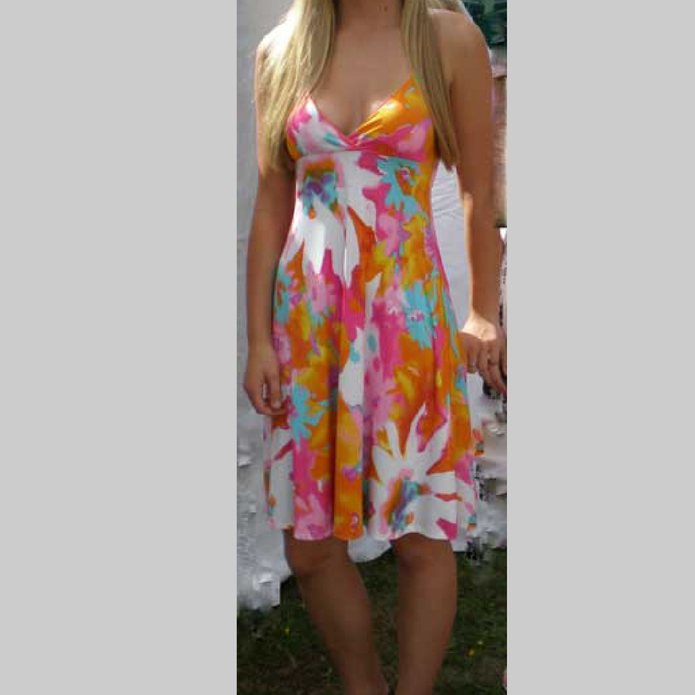 NWT Multi color Summer Dress size Lg